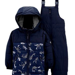 NWT osh kosh 2t dinosaurs snowsuit jacket puffer